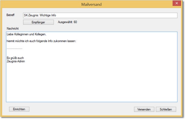 Mailversand
